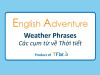 English Adventure - WEATHER PHRASES